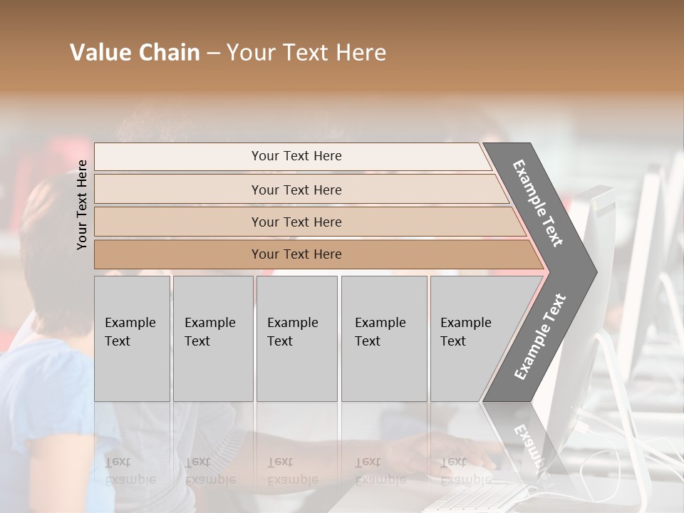 Business School Man Working PowerPoint Template