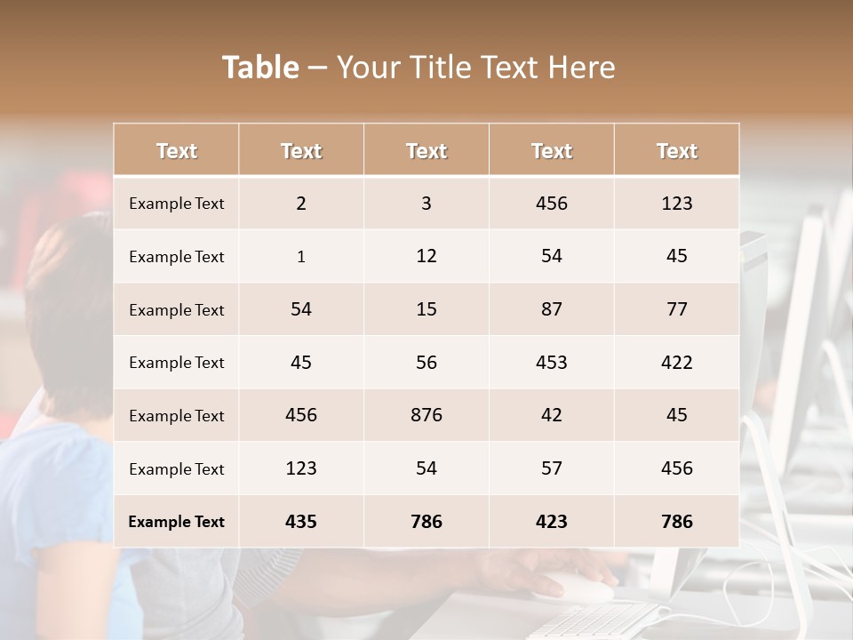 Business School Man Working PowerPoint Template