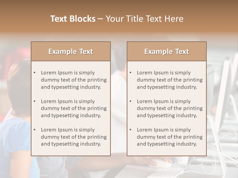 Business School Man Working PowerPoint Template
