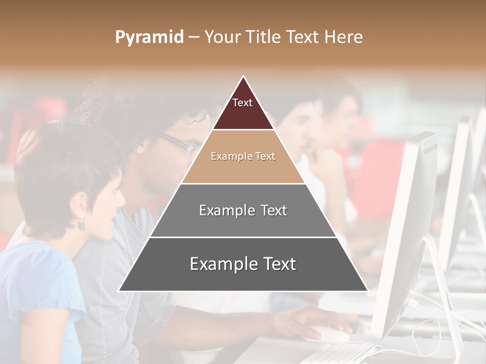 Business School Man Working PowerPoint Template