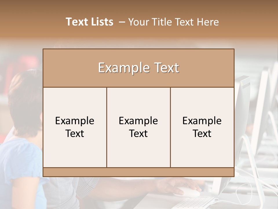 Business School Man Working PowerPoint Template