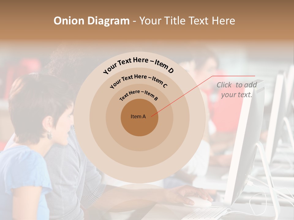Business School Man Working PowerPoint Template