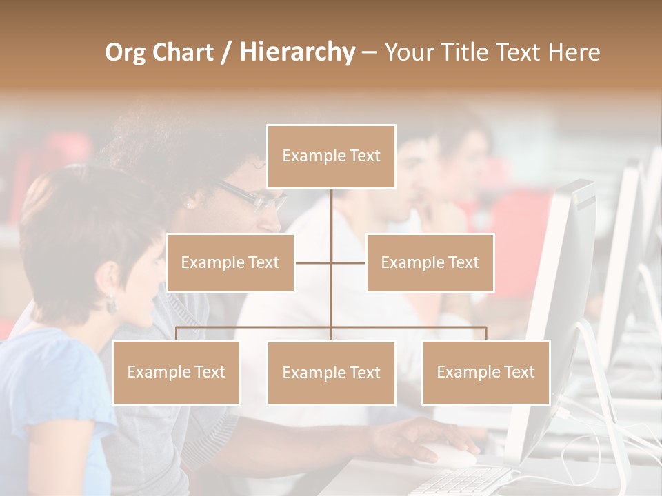 Business School Man Working PowerPoint Template