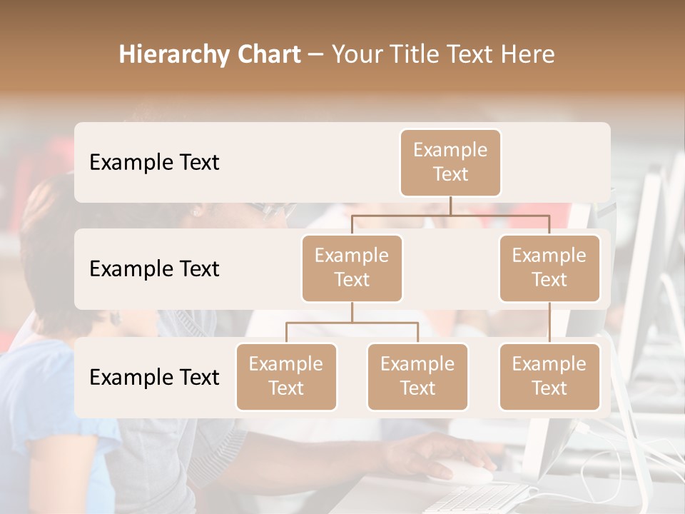 Business School Man Working PowerPoint Template