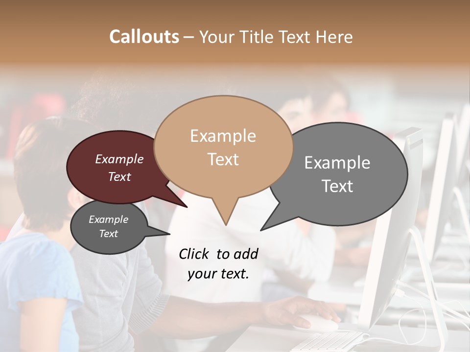 Business School Man Working PowerPoint Template