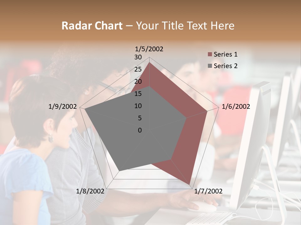 Business School Man Working PowerPoint Template