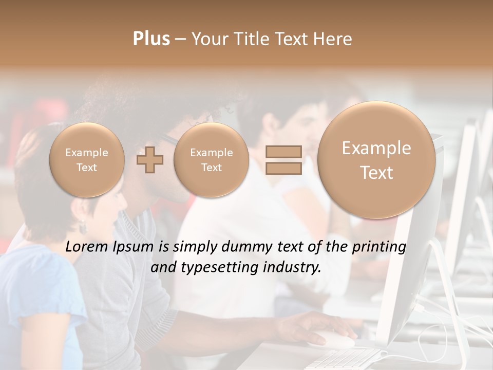 Business School Man Working PowerPoint Template