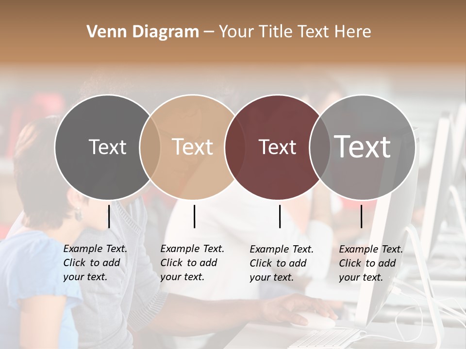 Business School Man Working PowerPoint Template