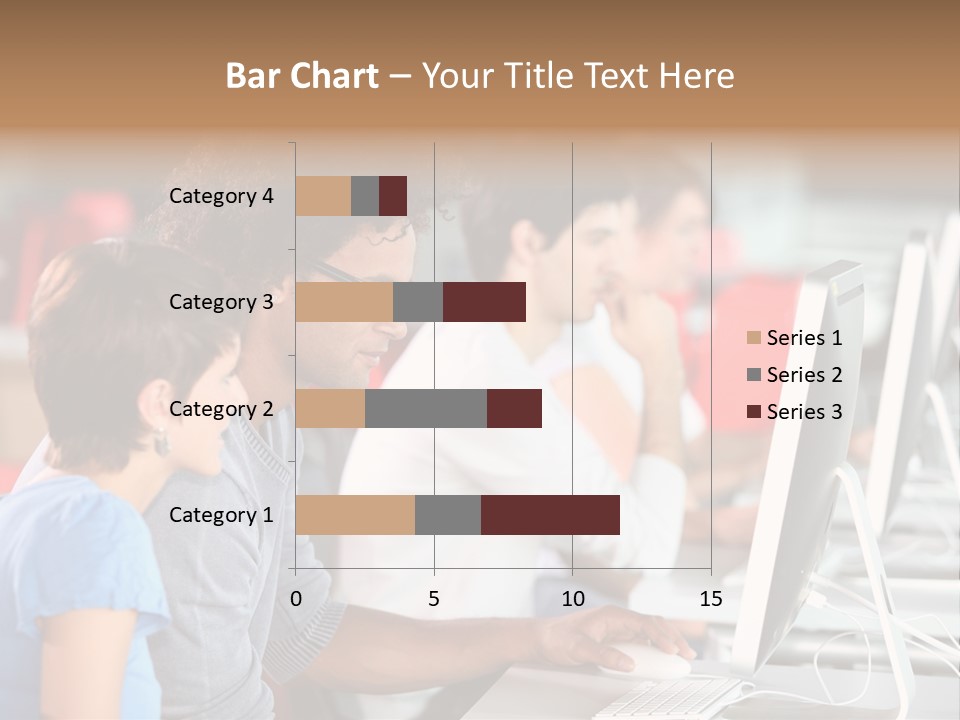 Business School Man Working PowerPoint Template