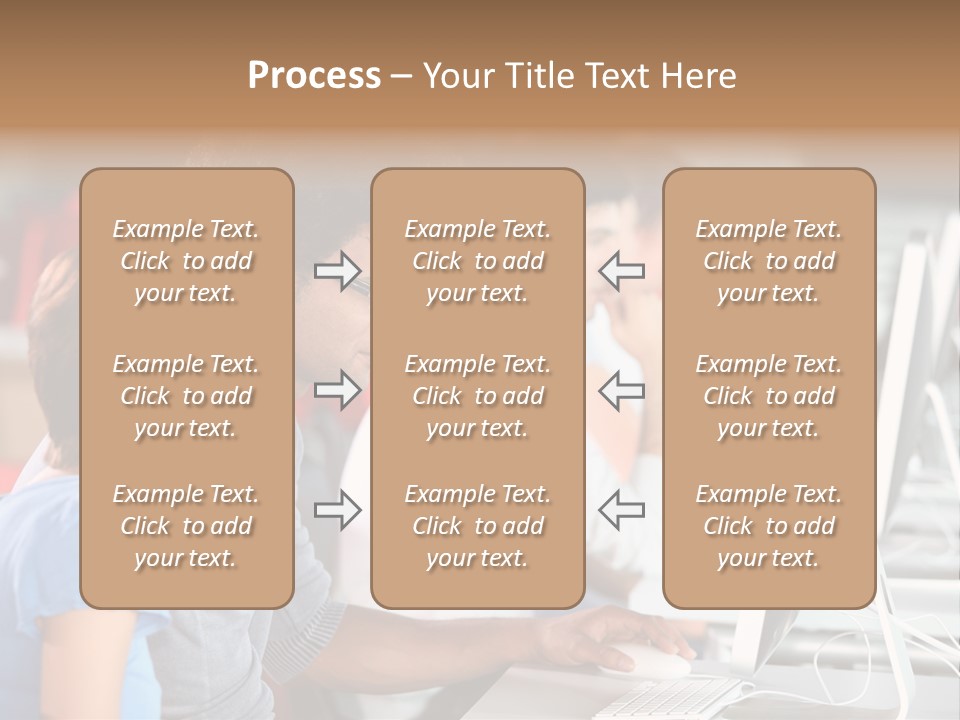 Business School Man Working PowerPoint Template