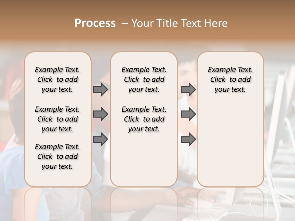 Business School Man Working PowerPoint Template