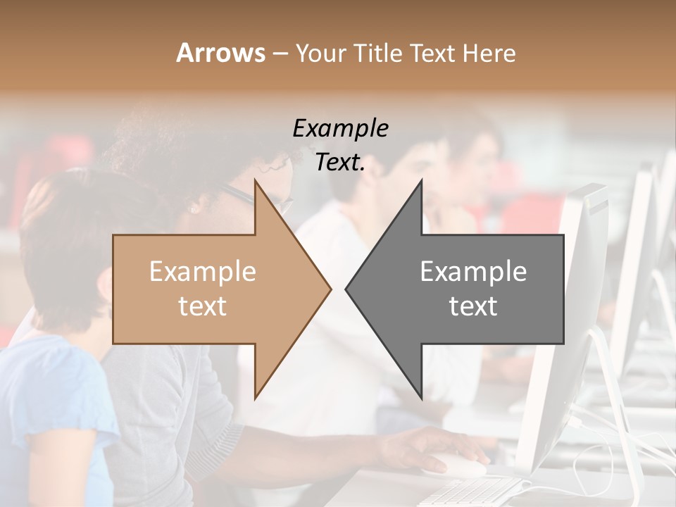 Business School Man Working PowerPoint Template