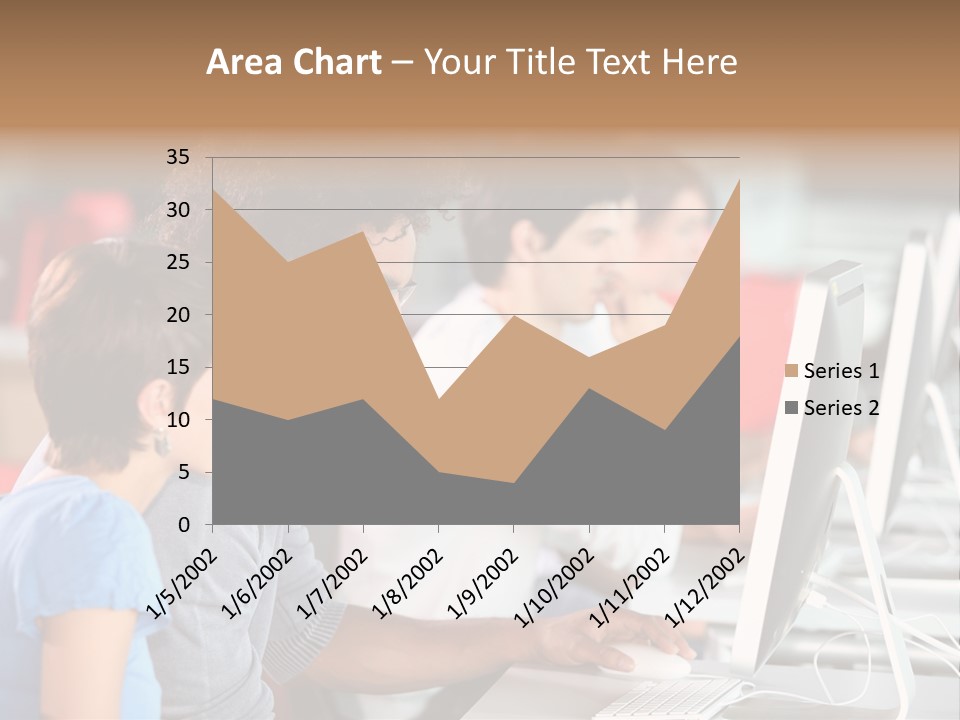 Business School Man Working PowerPoint Template