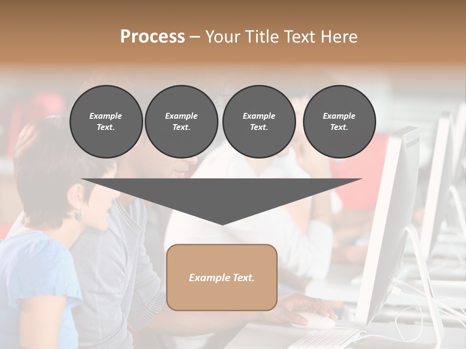 Business School Man Working PowerPoint Template