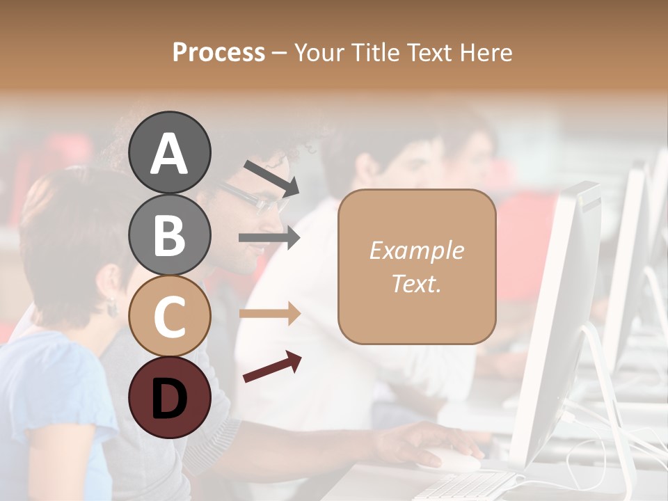 Business School Man Working PowerPoint Template