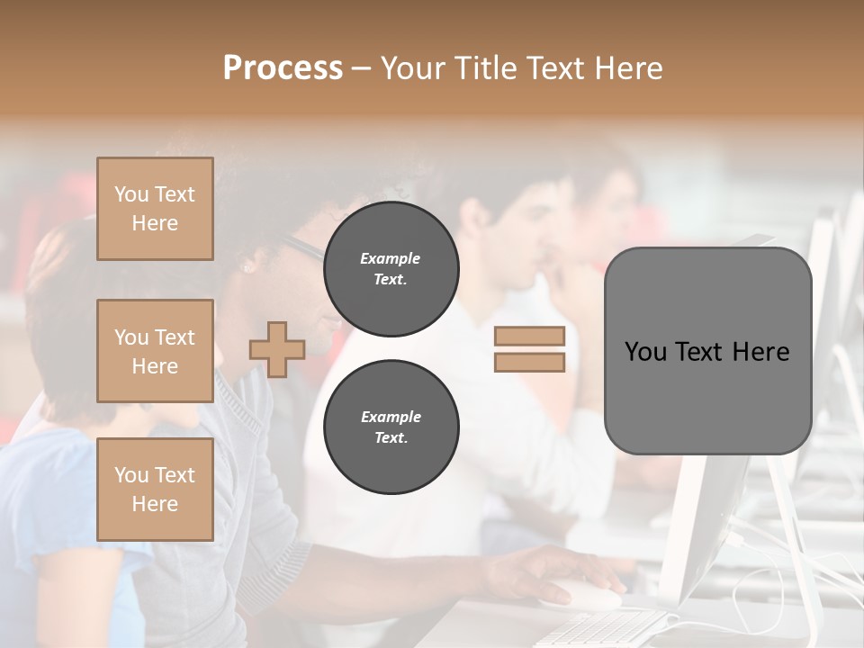 Business School Man Working PowerPoint Template