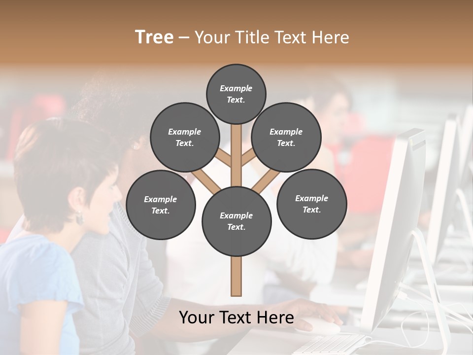 Business School Man Working PowerPoint Template