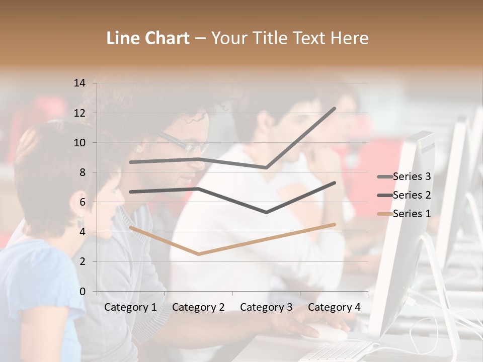 Business School Man Working PowerPoint Template
