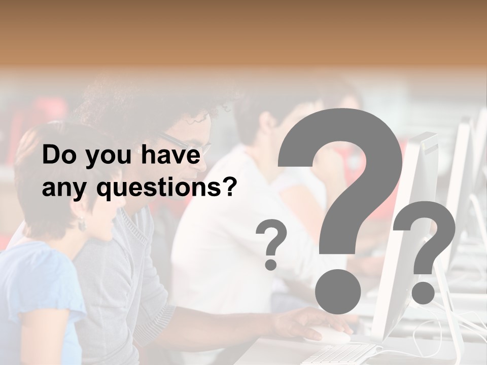 Business School Man Working PowerPoint Template