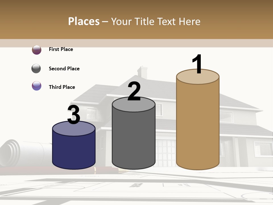 Roof Fireplace Compartment PowerPoint Template