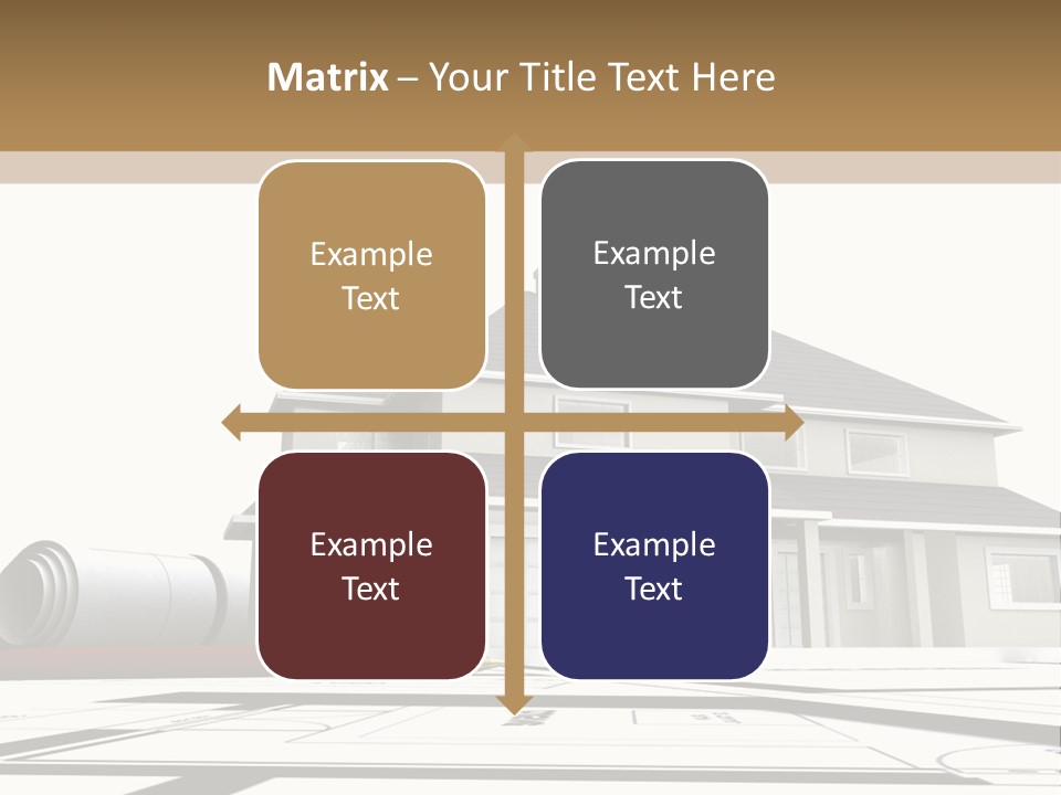 Roof Fireplace Compartment PowerPoint Template