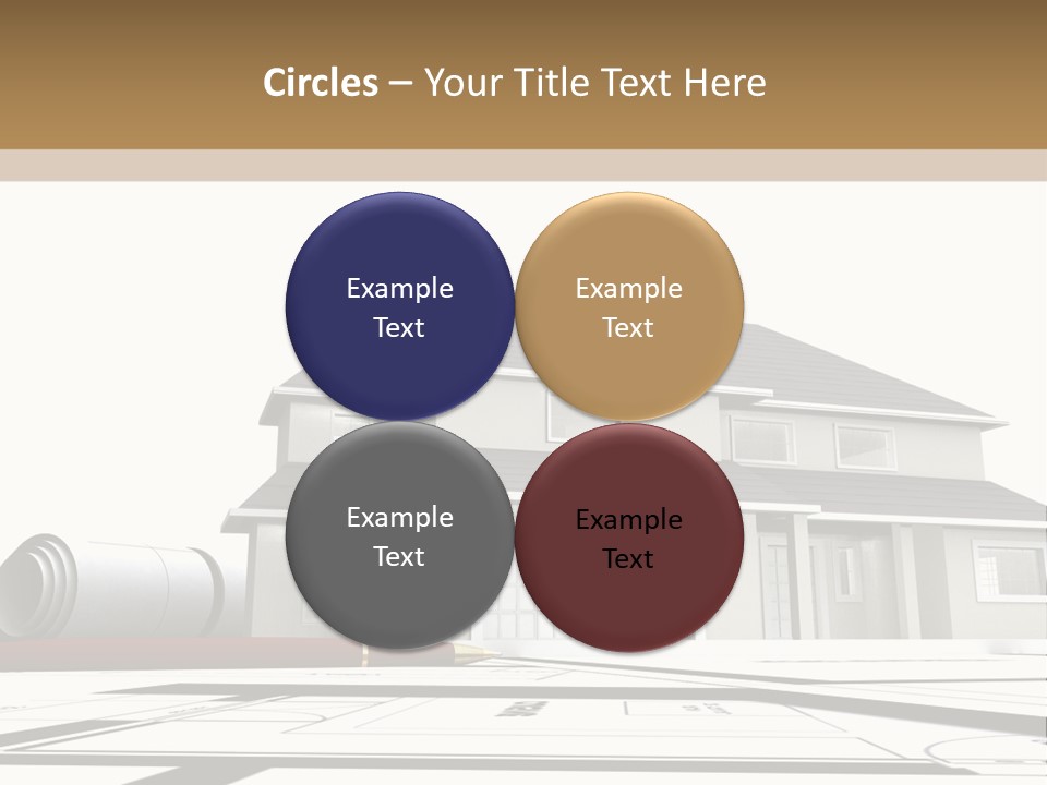 Roof Fireplace Compartment PowerPoint Template