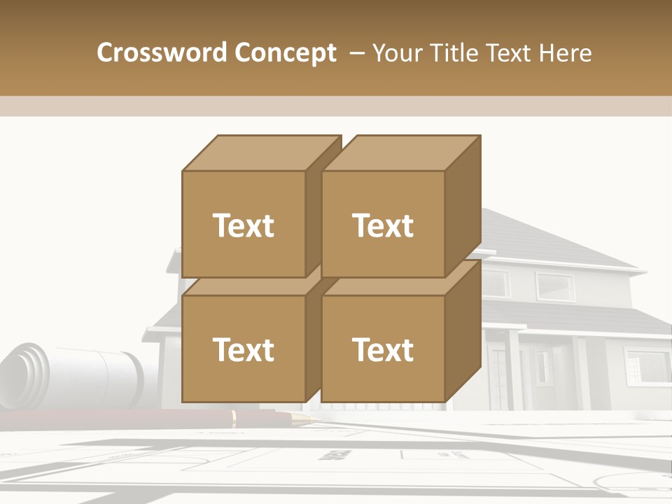 Roof Fireplace Compartment PowerPoint Template