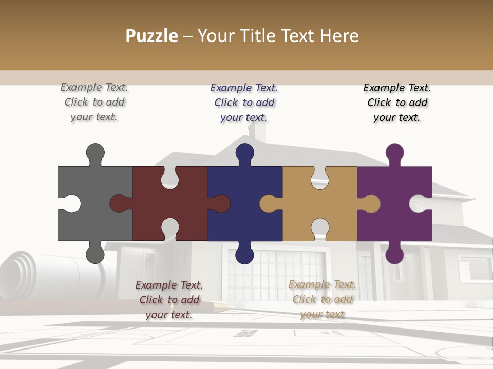 Roof Fireplace Compartment PowerPoint Template