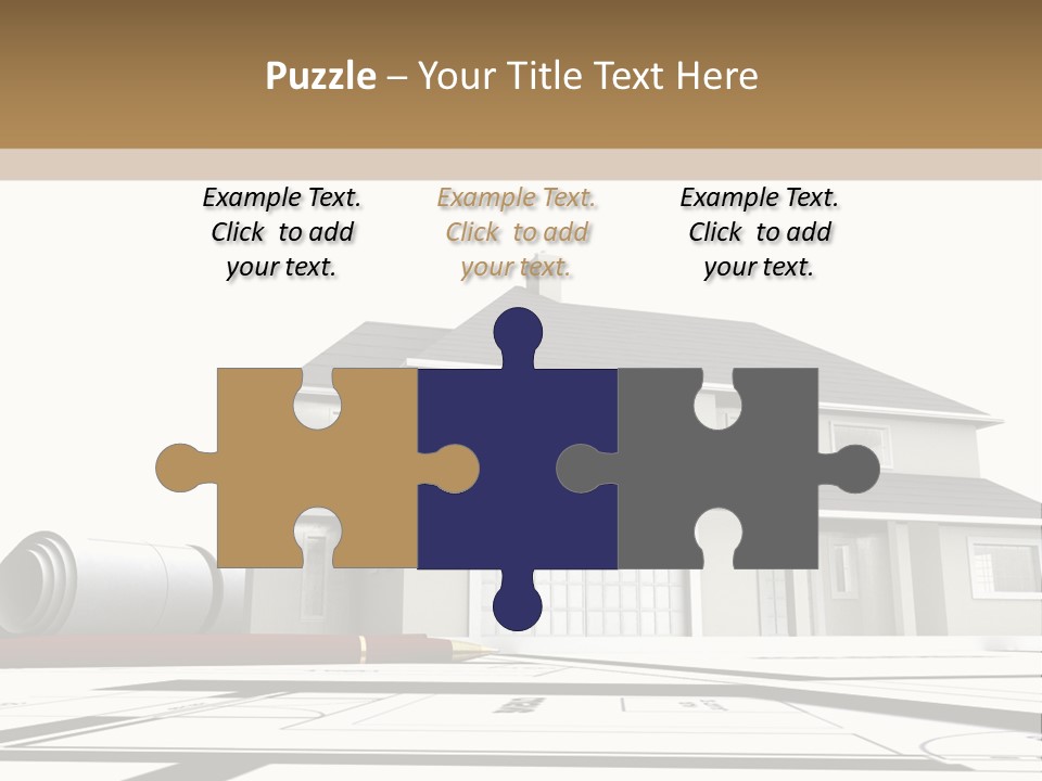 Roof Fireplace Compartment PowerPoint Template