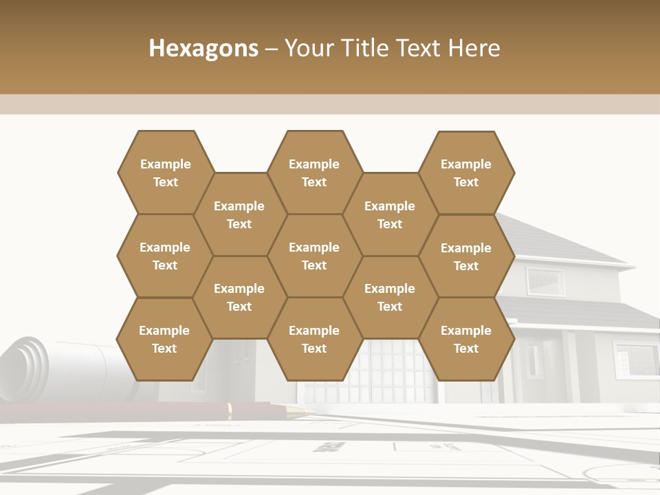 Roof Fireplace Compartment PowerPoint Template