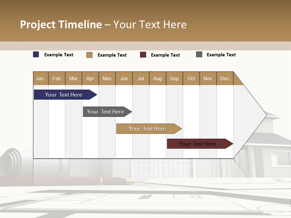 Roof Fireplace Compartment PowerPoint Template