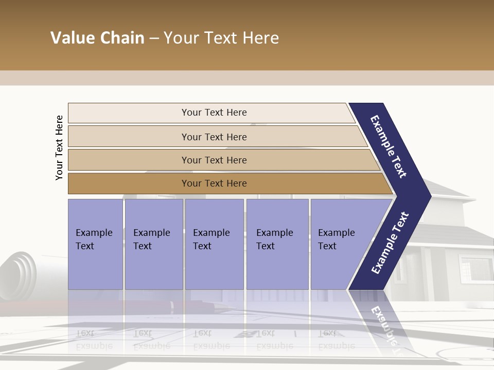 Roof Fireplace Compartment PowerPoint Template