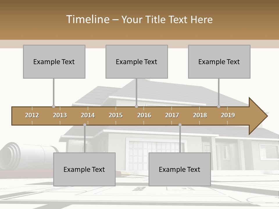 Roof Fireplace Compartment PowerPoint Template