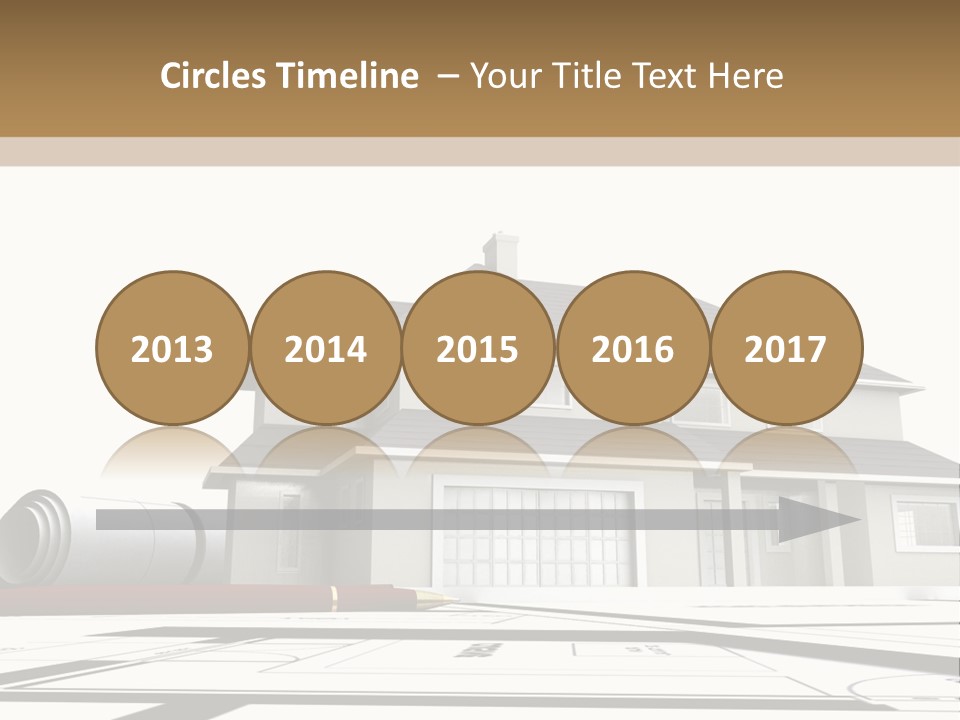 Roof Fireplace Compartment PowerPoint Template