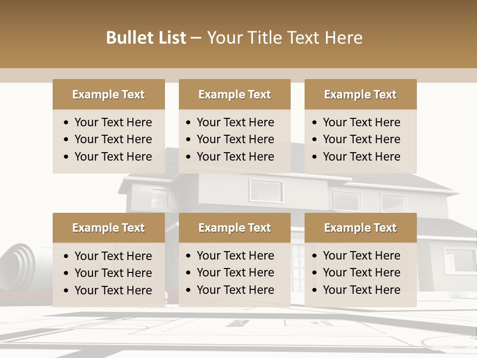Roof Fireplace Compartment PowerPoint Template