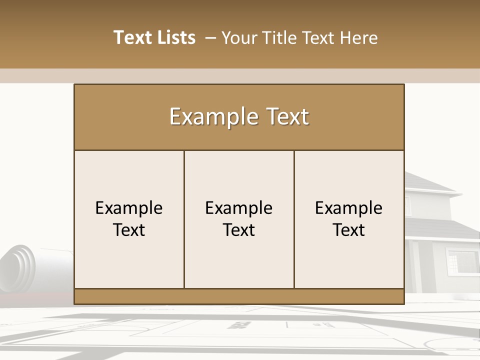 Roof Fireplace Compartment PowerPoint Template