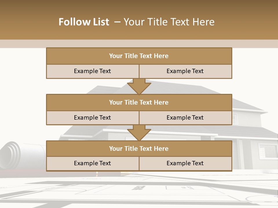 Roof Fireplace Compartment PowerPoint Template