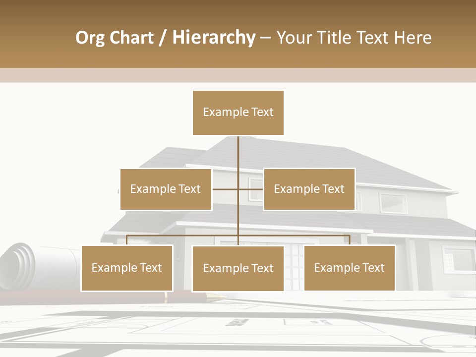 Roof Fireplace Compartment PowerPoint Template