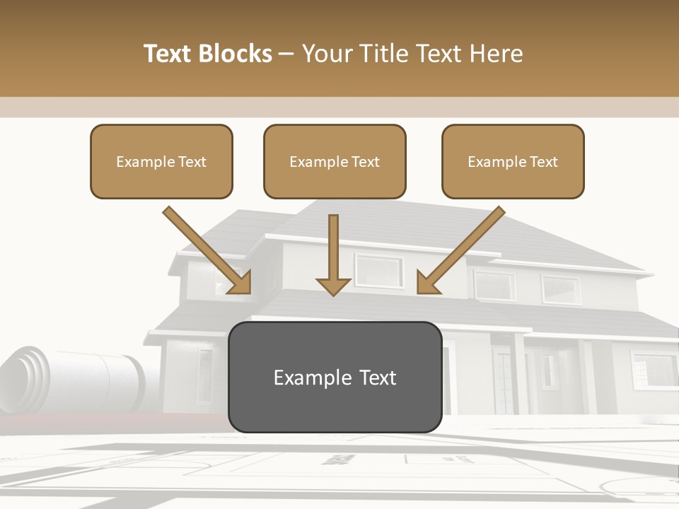 Roof Fireplace Compartment PowerPoint Template