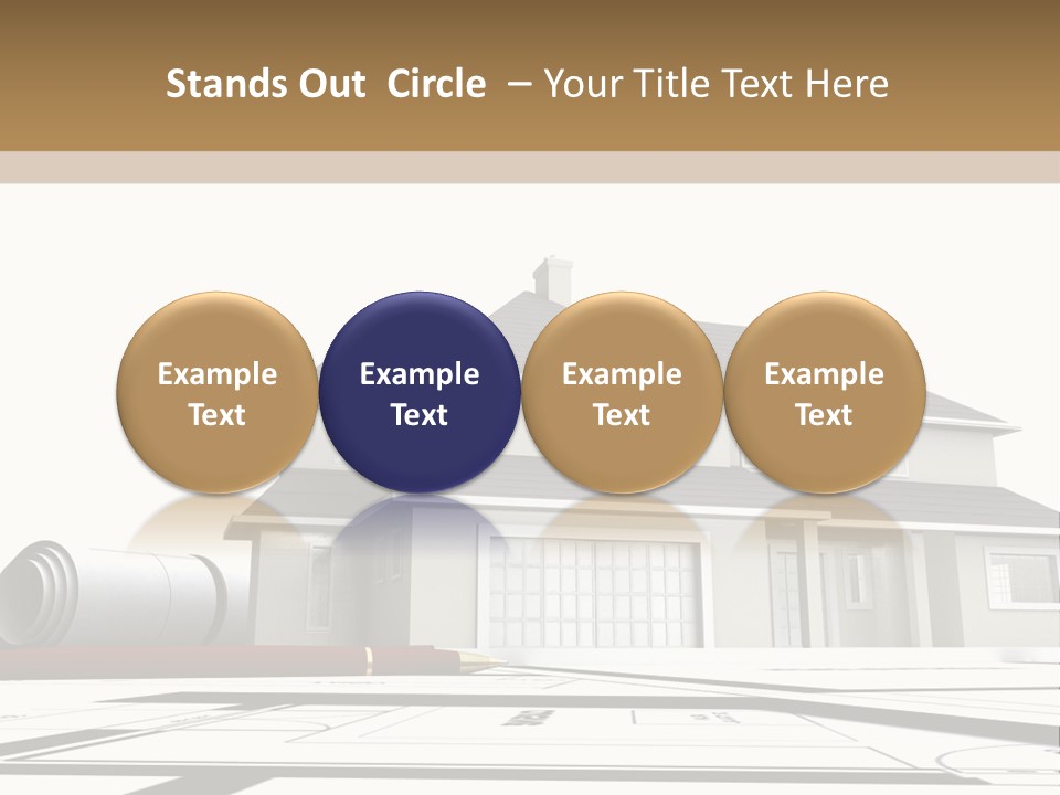 Roof Fireplace Compartment PowerPoint Template