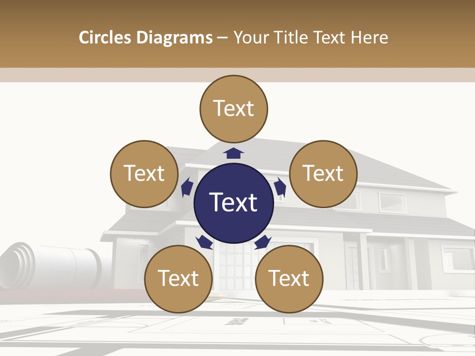 Roof Fireplace Compartment PowerPoint Template