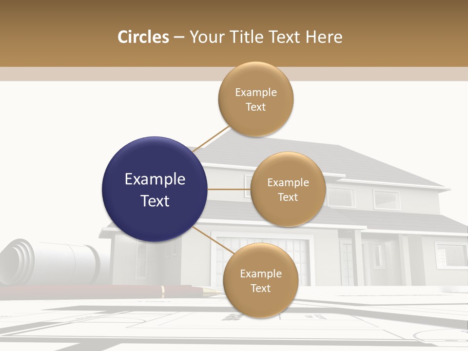 Roof Fireplace Compartment PowerPoint Template