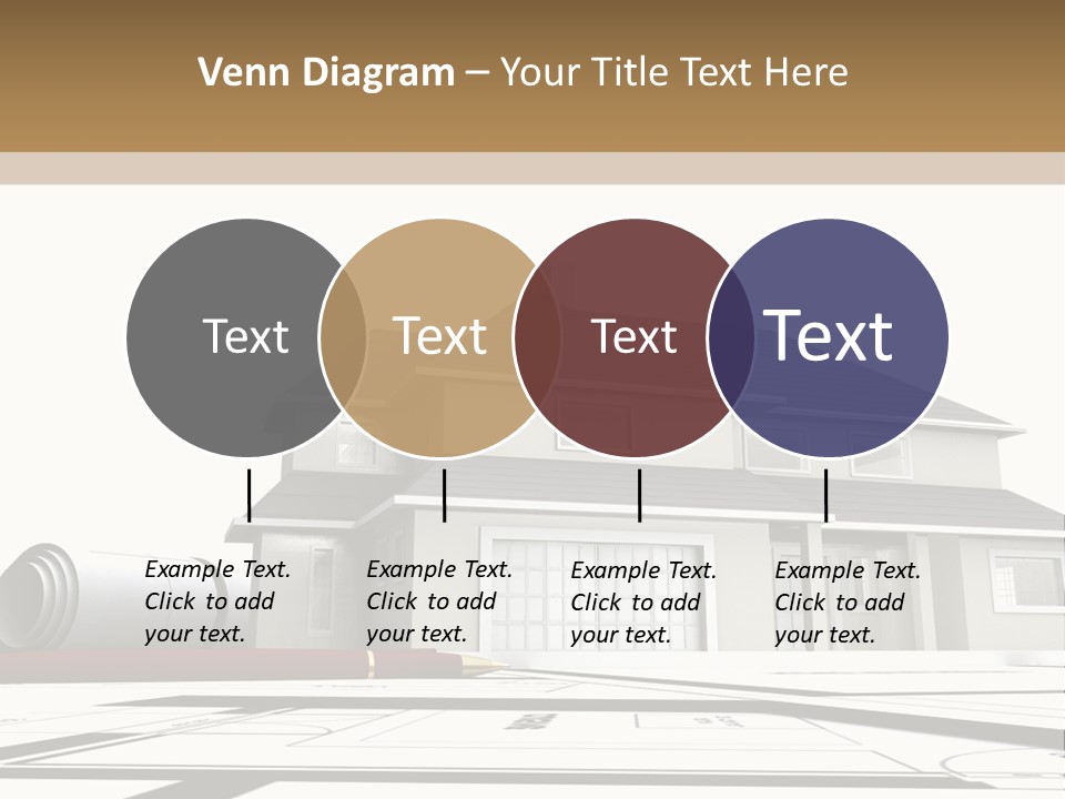 Roof Fireplace Compartment PowerPoint Template