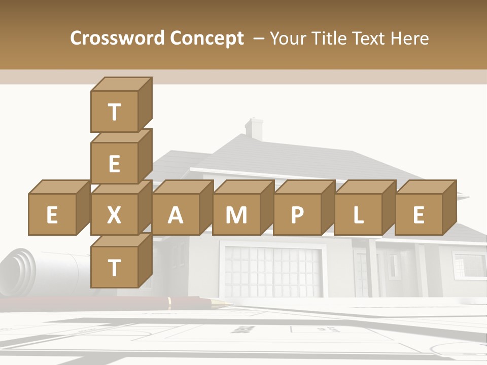 Roof Fireplace Compartment PowerPoint Template