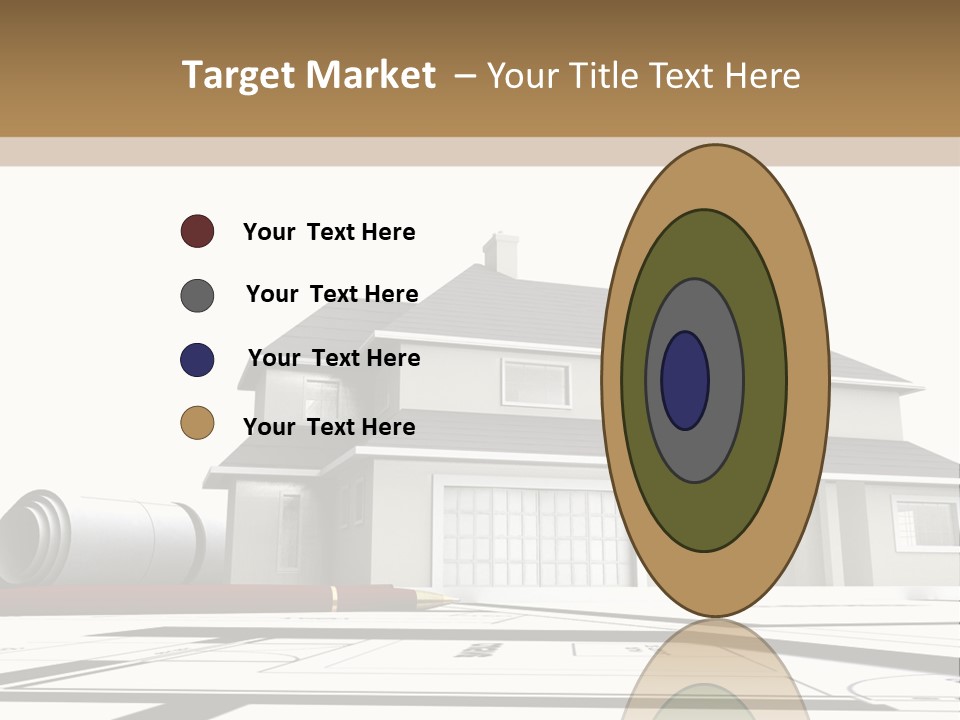 Roof Fireplace Compartment PowerPoint Template