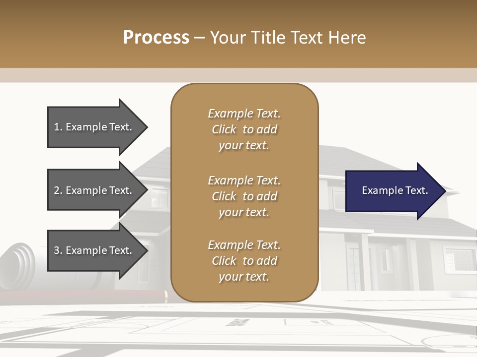Roof Fireplace Compartment PowerPoint Template