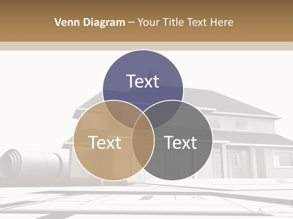 Roof Fireplace Compartment PowerPoint Template