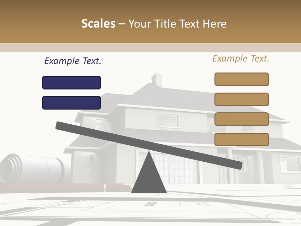 Roof Fireplace Compartment PowerPoint Template