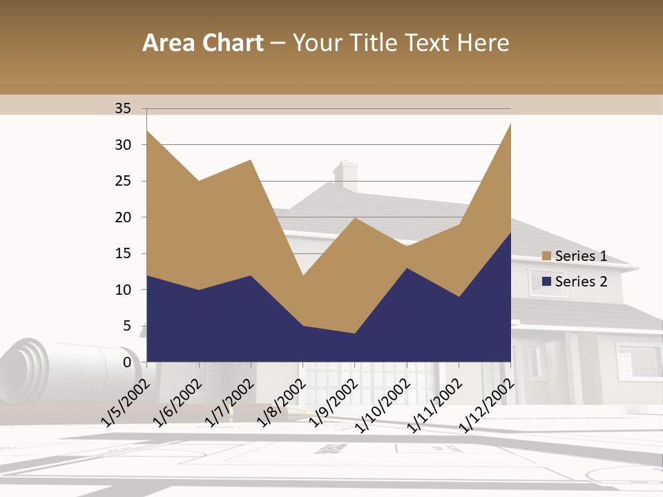 Roof Fireplace Compartment PowerPoint Template