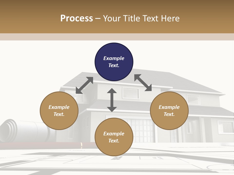 Roof Fireplace Compartment PowerPoint Template